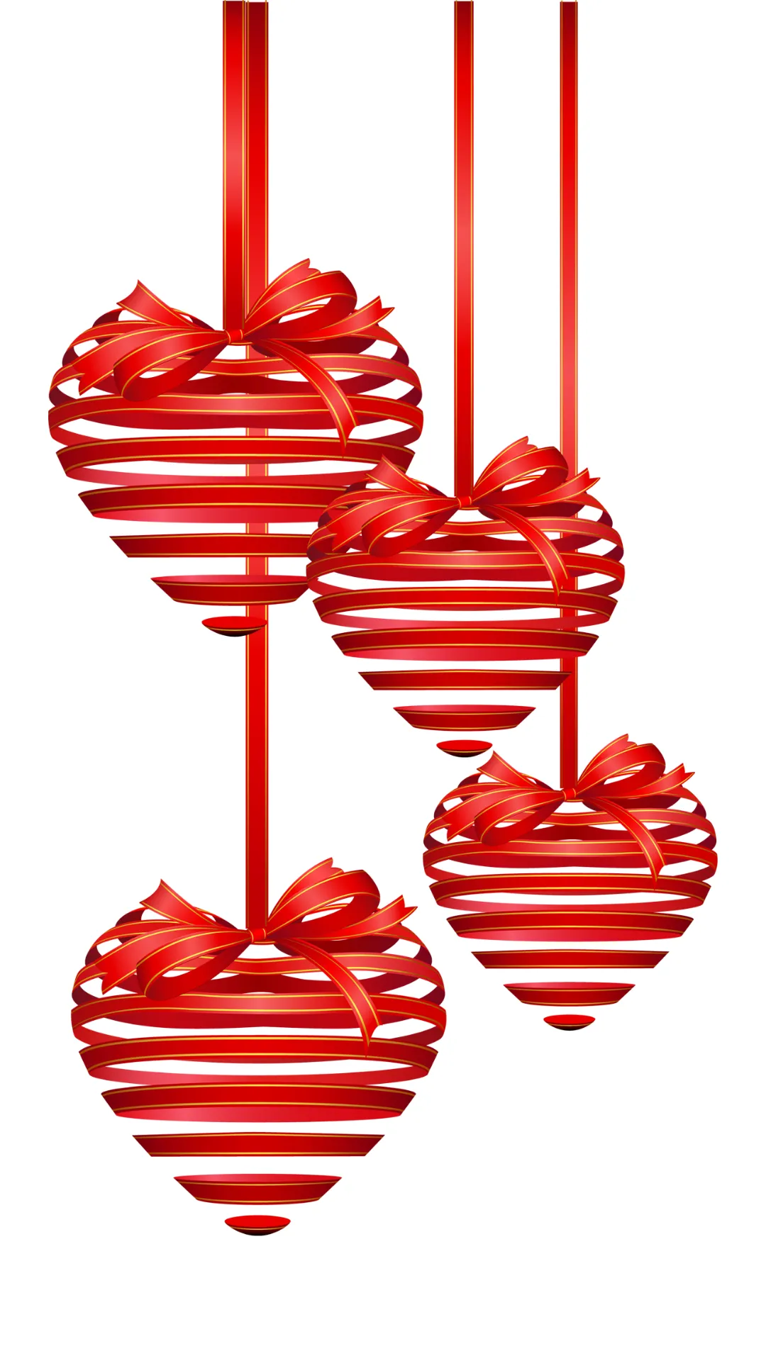 Hanging hearts